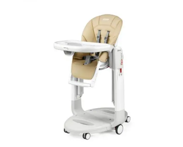 Scaun de masa 3 in 1 Peg Perego Tatamia Follow Me, 0-15 Kg, Paloma, Bej