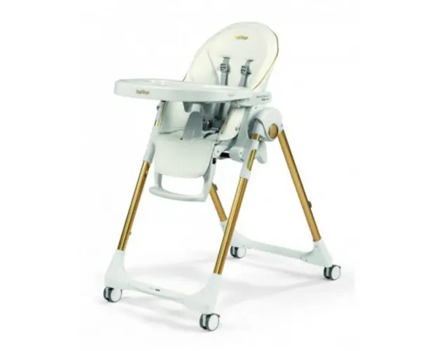 Scaun De Masa Prima Pappa Zero 3 Follow Me, Gold, Peg Perego