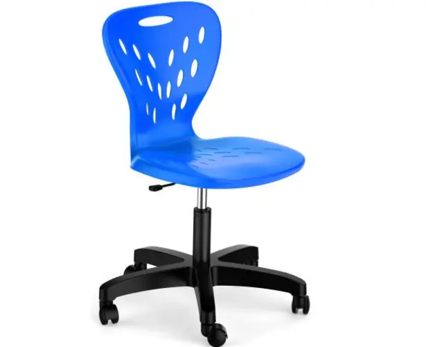Scaun scolar individual, rotativ, cu inaltime reglabila pentru grupa 5-7, Albastru