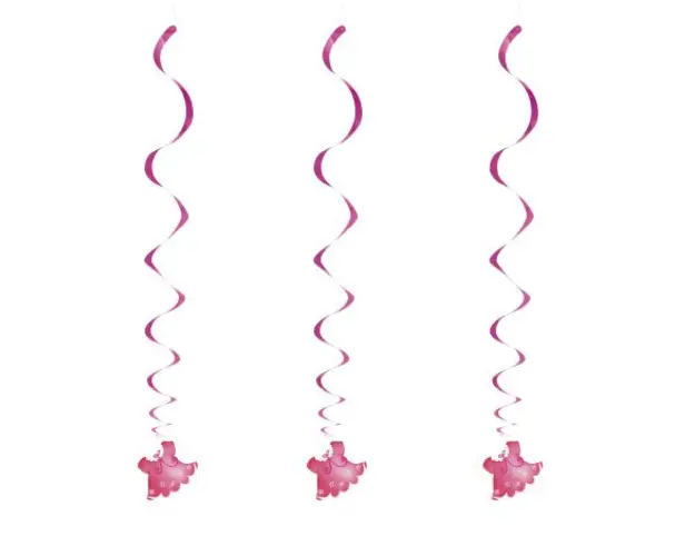 Serpentine baby shower fetita 3 buc