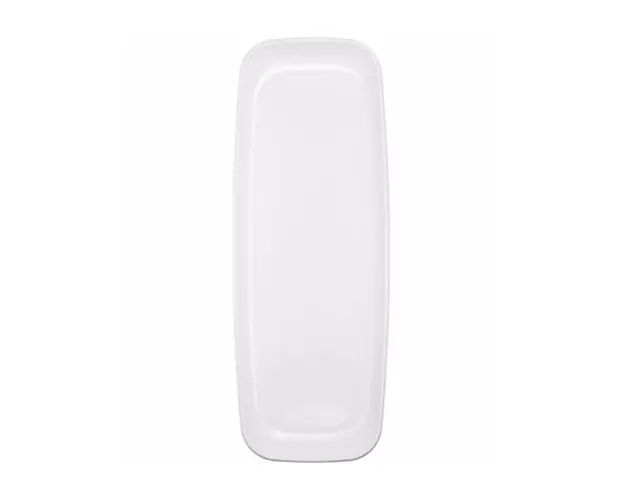 Farfurii Dreptunghiulare Plastic Albe 10 Buc