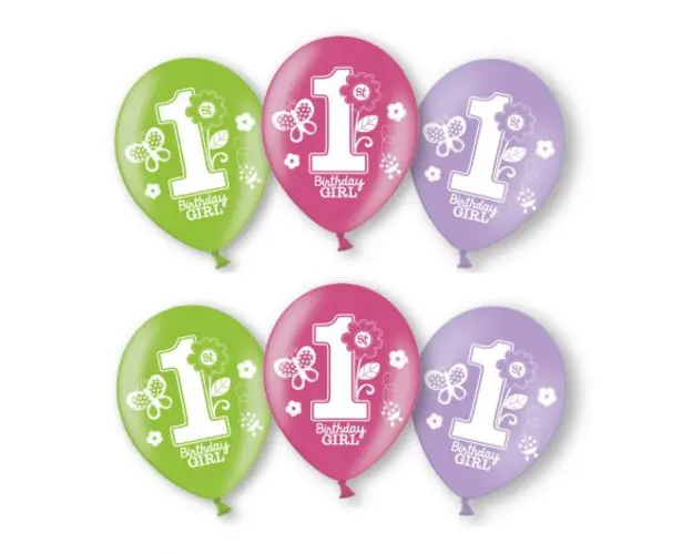Set 6 baloane bday girl