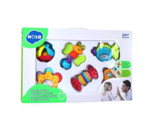 Set 6 Jucarii Zornaitoare Pentru Bebelusi