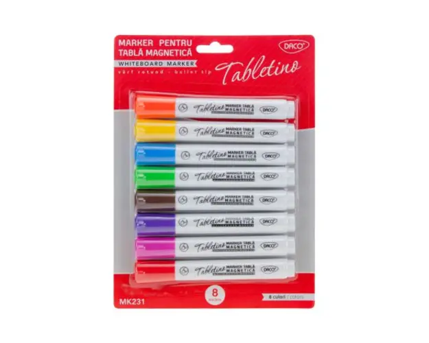 Set 8 markere pentru tabla magnetica