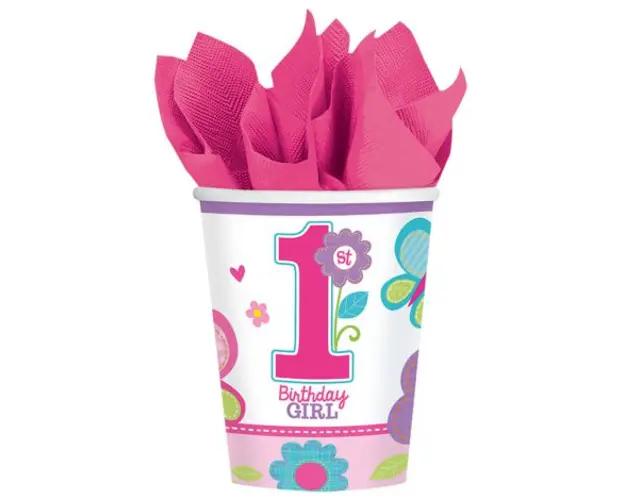 Set 8 pahare birthday girl