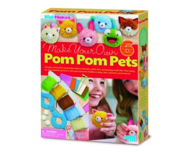 Set creativ DIY - Animalute pom pom