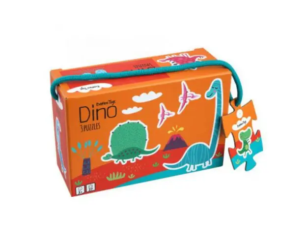 Set de 3 puzzle, Dino - Little Bright Ones