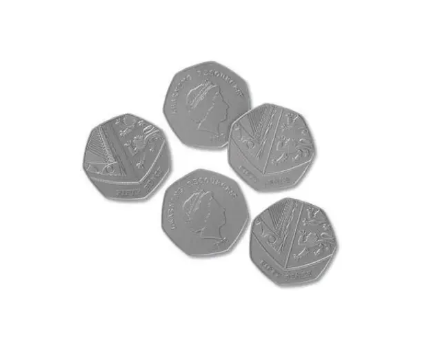 Set de monede de jucarie (50 penny)