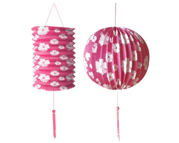 Set decor hartie roz