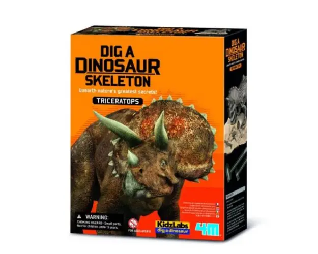 Set educativ Sapa si descopera Dinozauri - Triceratops