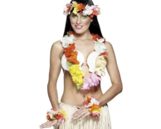 Set hawaii multicolor - marimea 128 cm