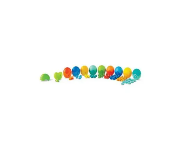 Set pentru sortat si numarat - dinozauri colorati