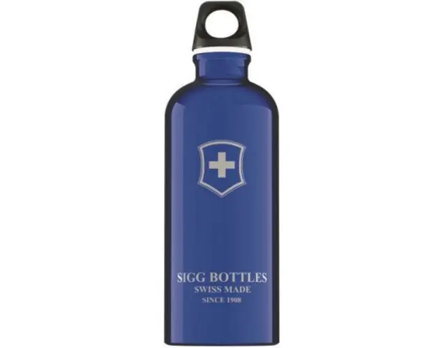 SIGG Bidon din aluminiu SWISS EMBLEM DARK BLUE 0.6l