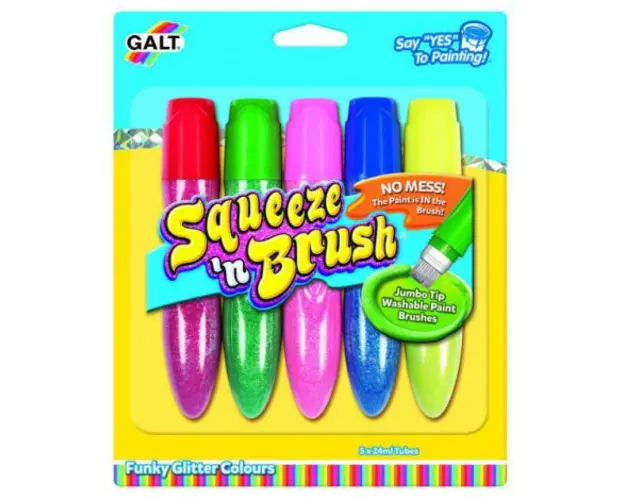 Squeezen brush - 5 culori cu sclipici