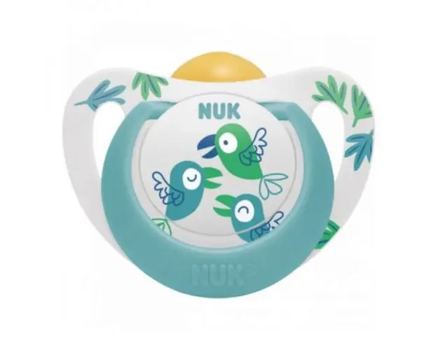 Suzeta Nuk Star Latex 6-18 luni Bleu