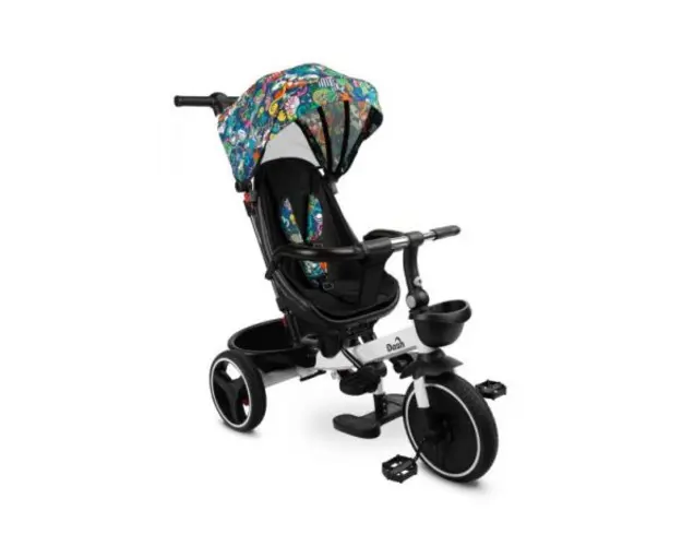 Tricicleta cu maner parental si scaun reversibil Toyz DASH Melanj
