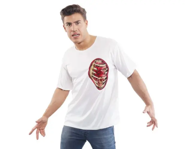 Tricou horror alb latex
