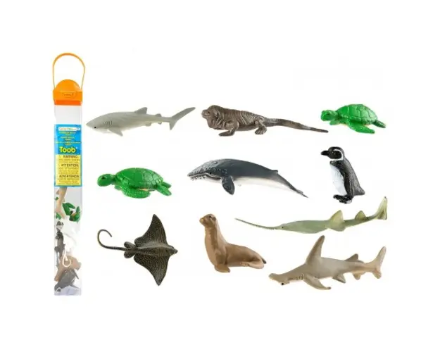 Tub cu 10 figurine - Specii Marine pe cale de disparitie