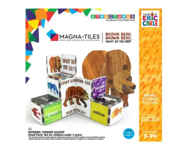 Ursule brun, tu ce vezi?, Eric Carle, Magna-Tiles Structures
