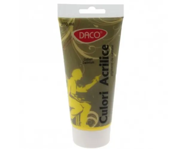 Vopsea culori acril 200 ml Galben Cadmiu
