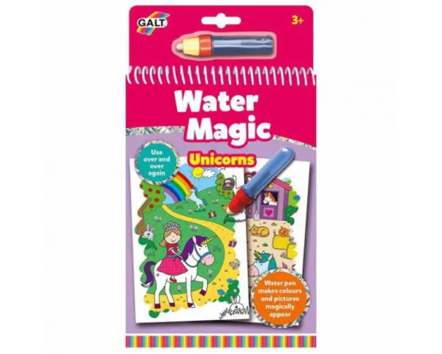 Water magic: carte de colorat unicorni