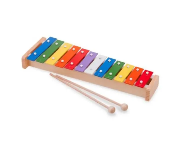 Xilofon Metallophone - 12 note colorate