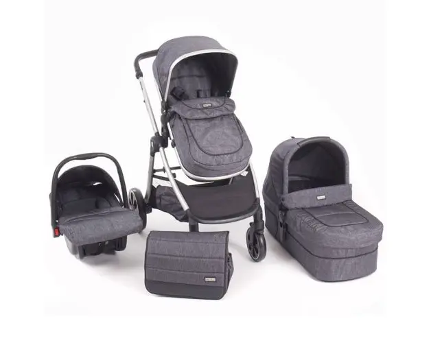 Carucior combinat 3 in 1 Kikka Maui All in One 2019 grey