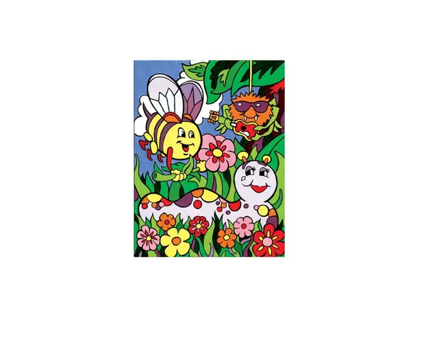 Prima mea pictura pe numere Royal Brush Junior Insectele Vara 23x30 cm