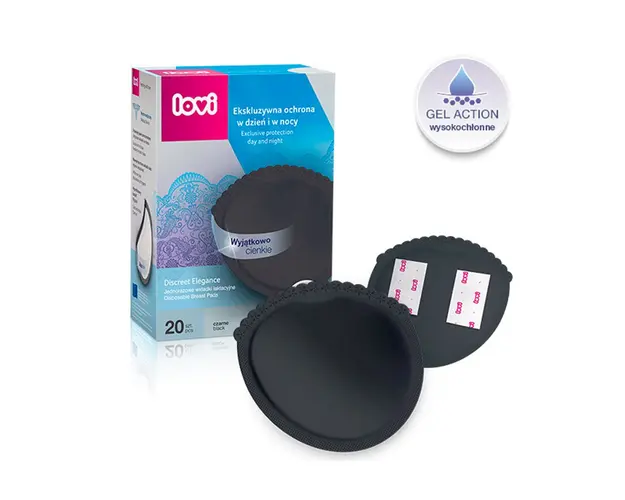 Tampoane pentru sani de unica folosinta Lovi Discret Elegance Negre 20 buc