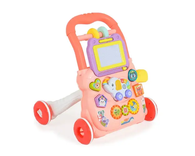 Antemergator cu centru de activitati Moni Elephant Roz