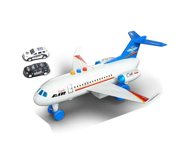 Avion de pasageri cu 2 masinute scara 1:16