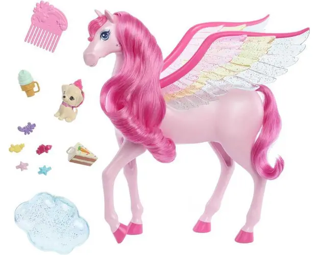 Barbie a Touch of Magic Pegas cu efecte de sunet si lumini