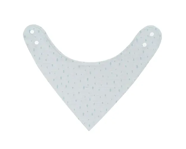 Baveta tip bandana Kikka Boo Dots Albastra