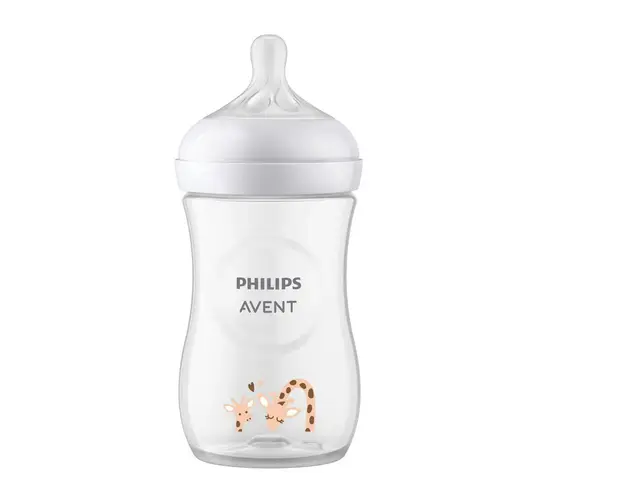 Biberon Avent Natural Response 3.0, 260 ml, girafa, o luna+