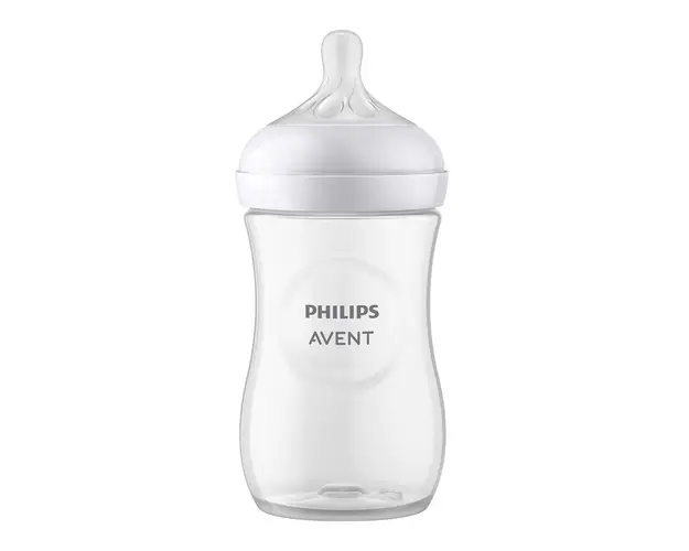 Biberon cu tetina din silicon Avent Natural Response 3.0 260 ml 1+