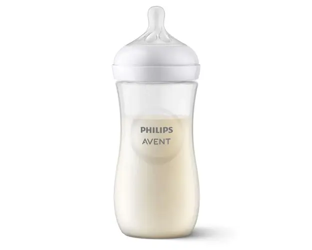 Biberon cu tetina din silicon Avent Natural Response 3.0 330 ml 3+