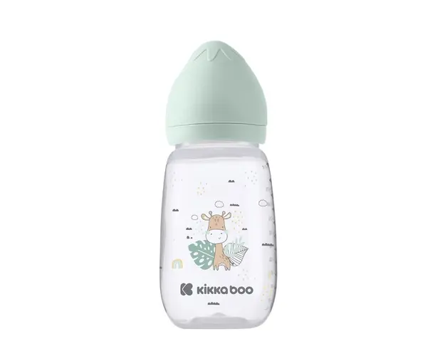Biberon polipropilena 310 ml Silicon Kikka Boo Savanna Mint