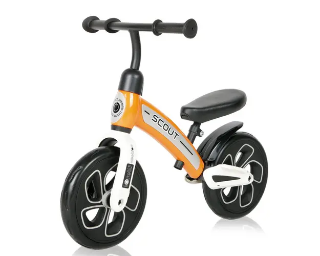 Bicicleta de echilibru fara pedale unisex 10 inch Lorelli Scout Portocalie