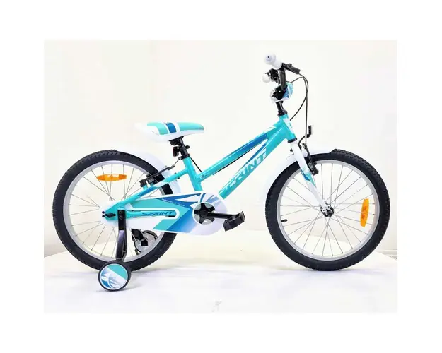 Bicicleta pentru baieti Max Bike Sprint Alloy Calypso 20 inch Alb Turcoaz