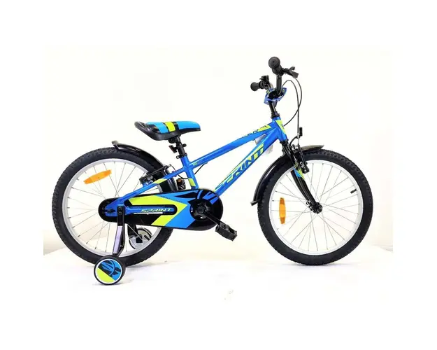 Bicicleta pentru baieti Max Bike Sprint Alloy Casper 20 inch Albastru, Verde