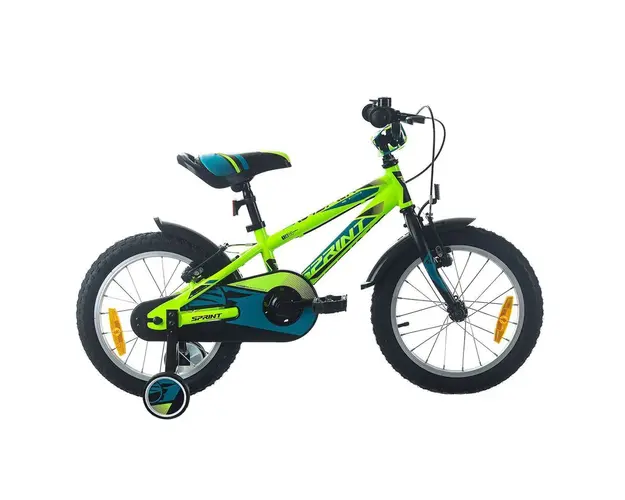 Bicicleta pentru baieti Max Bike Sprint Casper 16 inch Verde Neon