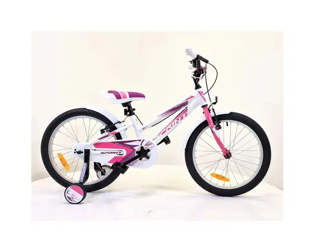 Bicicleta pentru fete Max Bike Sprint Alloy Calypso 20 inch Alb, Roz