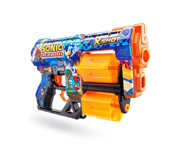 Blaster cu 12 proiectile moi X Shot Dread Sonic Ariciul