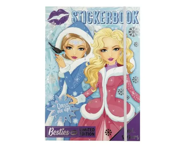 Brosura A4 cu autocolante teme de iarna Grafix Besties 141001