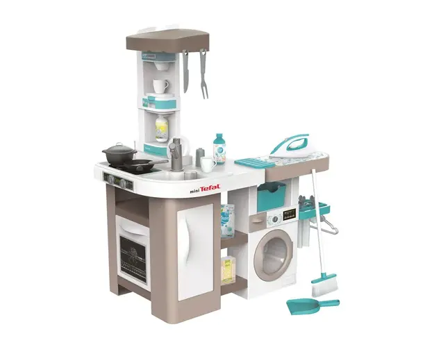 Bucatarie 2 in 1 cu sunete Smoby Tefal 36 piese