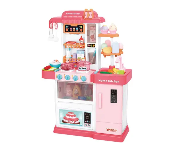 Bucatarie cu chiuveta functionala Little Chef Pink