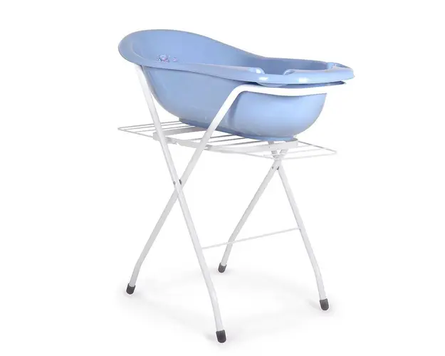 Cadita de baie 100 cm cu suport si uscator metalic Cangaroo Albastru