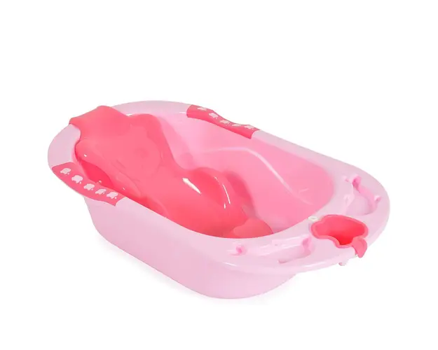 Cadita de baie cu reductor Cangaroo Larissa Pink 89 cm