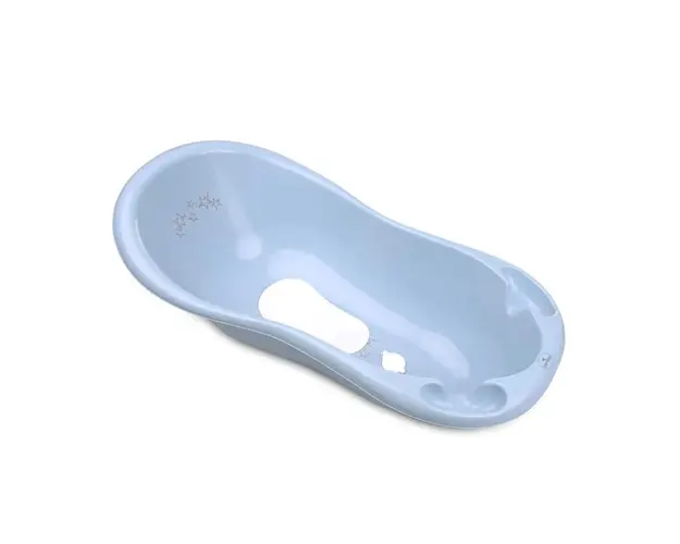 Cadita de baie cu scurgere Lorelli Classic Little Stars 100 cm Blue