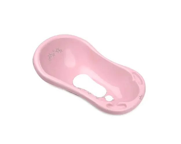 Cadita de baie cu scurgere Lorelli Classic Little Stars 84 cm Pink